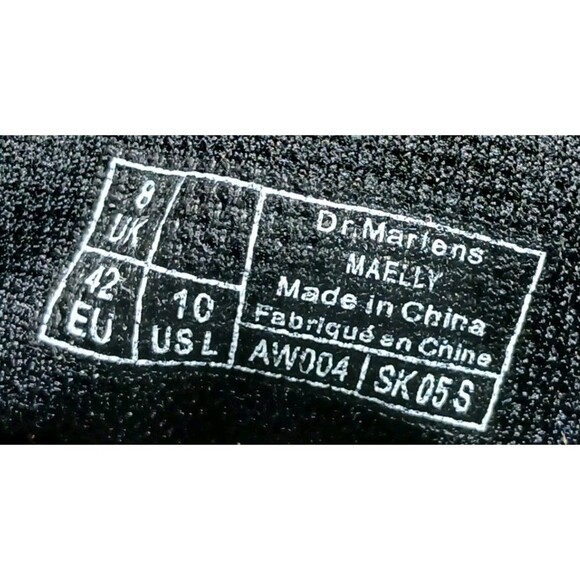 Dr Martens Women's Floral Boots Sz 10 Hippie Maelly Canvas Blue White Black Red - Picture 13 of 13